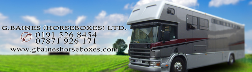 G. Baines Horseboxes Ltd. 0191 526 8454, 07871 926 171